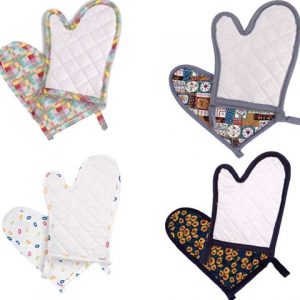 Printed Oven Mitt Quilted