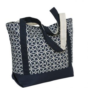 Printed Small Accent Boat Tote
