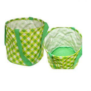 Large Printed Round Utility Tote