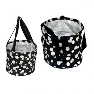 Large Printed Round Utility Tote